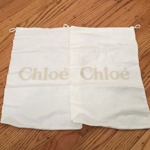 Chloe dustbags with authenticity cards